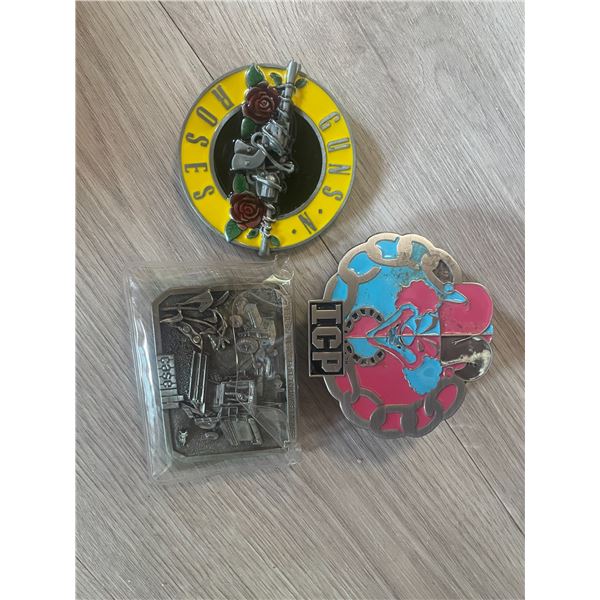 THREE Belt Buckles