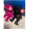 Image 3 : FOUR Beanie Baby Bears