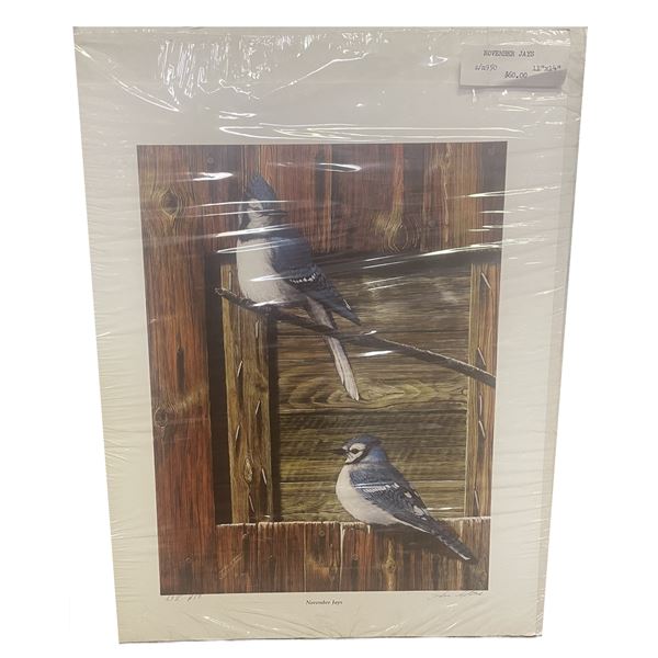 Carl Brenders Talk on the Old Fence Blue Jays Limited Edition Print