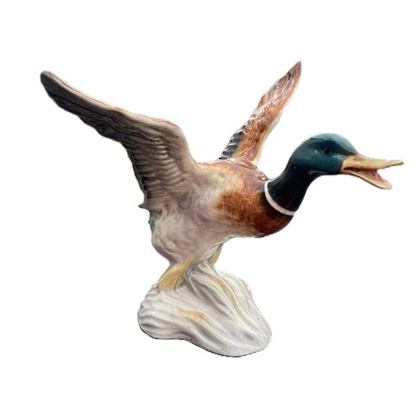 Vintage Beswick porcelain flying mallard duck figurine made in England