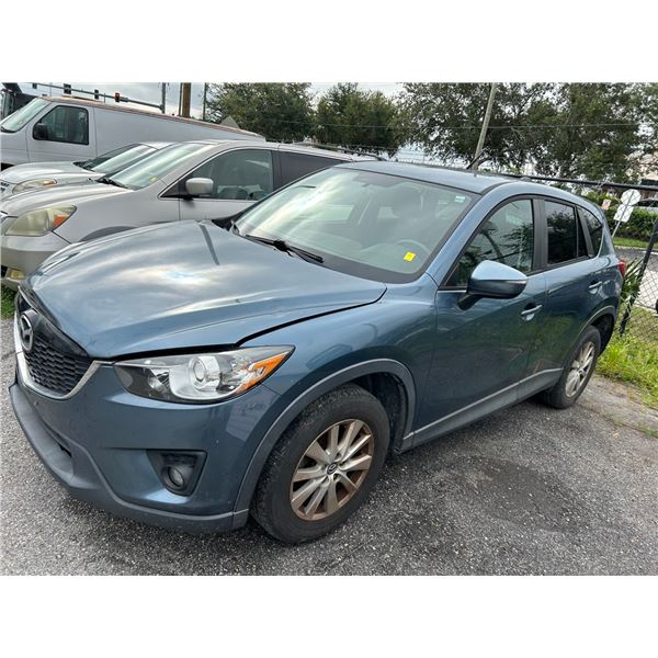 2014 Mazda GX5 5-Dr. SUV, Met Blue/Blk Cloth, Auto, A/C, Stereo/CD/Media, PW,
