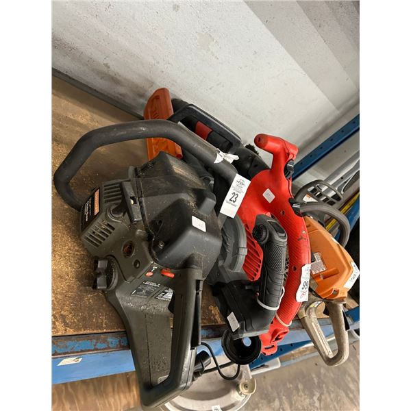 Craftsman Gas Chainsaw, B & D Electric Blower