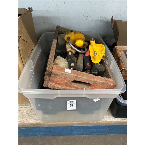 Tote w/Asst. Tools, Vintage Soda Bottle Tray