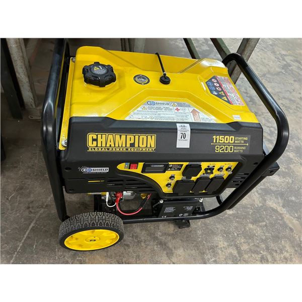 Champion 11500 Starting 9200 Running Gas Generator