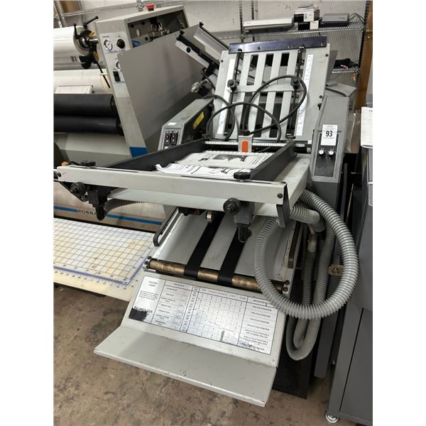 Baum Folder  714XLT  Air Feed Folder w/Stand