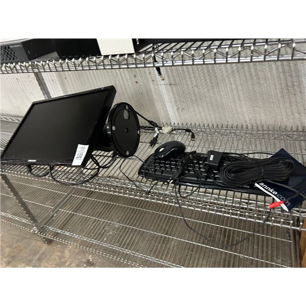 Samsung Monitor, Keyboard, Mouse