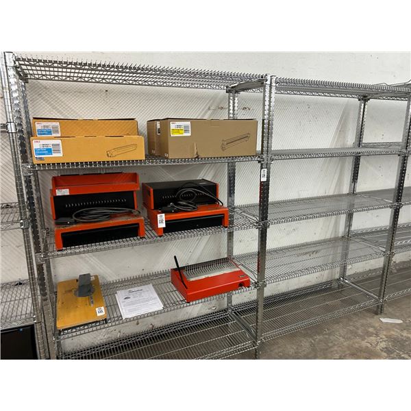 2-5 Shelf Chrome Storage Rack - 2 X $