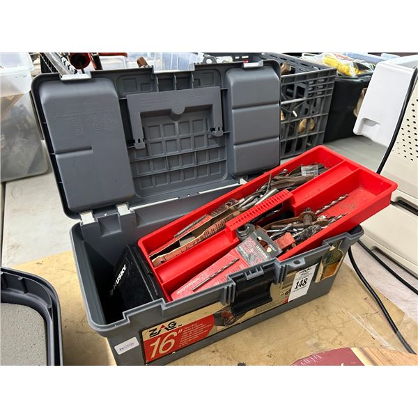 Toolbox w/Drill Bits/Tools