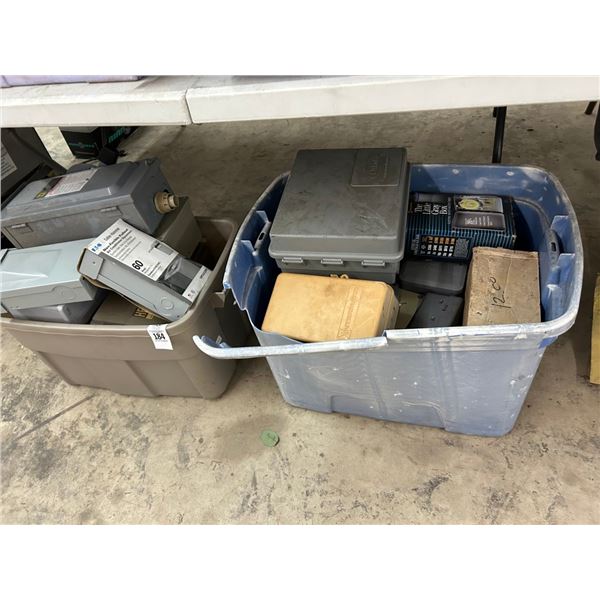 Bins 2 w/Electrical Control Boxes/Timers