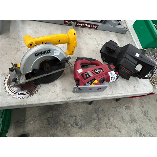 Electric Belt Sander, Cordless Jigsaw/Circular Saw - No Battery/Charger