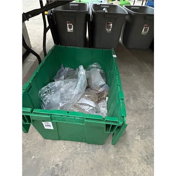 Lidded Tote w/Hardware