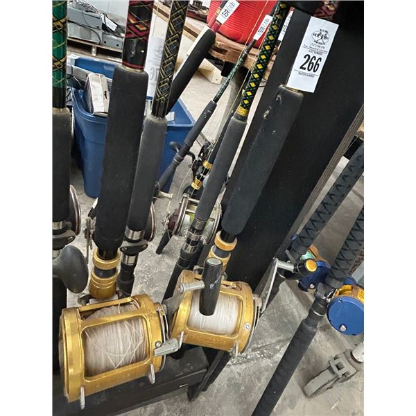 2-Penn Large Gold Deep Sea Reels  50TW  - 2 X $