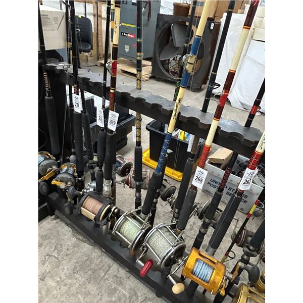 2-Large Penn Black Deep Sea Reel w/Rod - 2 X $