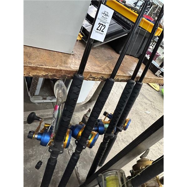 4-Qualia Deep Sea Rod/Reel - 4 X $