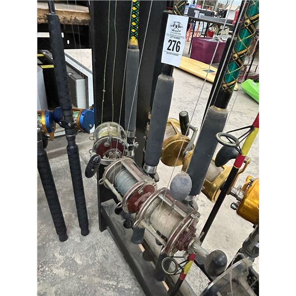 3-Penn Red Deep Sea Rod/Reel - 3 X $