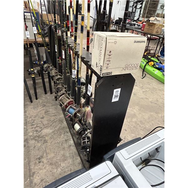 Wooden Fishing Rod Rack, Fishing Line