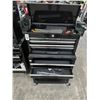 Image 1 : Black 9 Compartment Stack Rolling Toolbox w/Some Tools