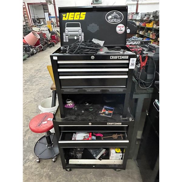 Craftsman 7 Compartment Stack Rolling Toolbox w/Some Tools