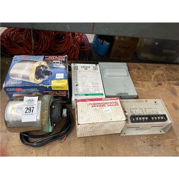 Marine Pumps, Mixing Valve, Charger, Controllers