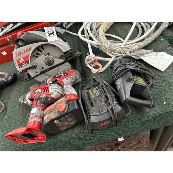 Skil Cordless Drills - One Battery /2 Chargers