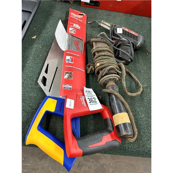 Hand Saws, Soldering Irons