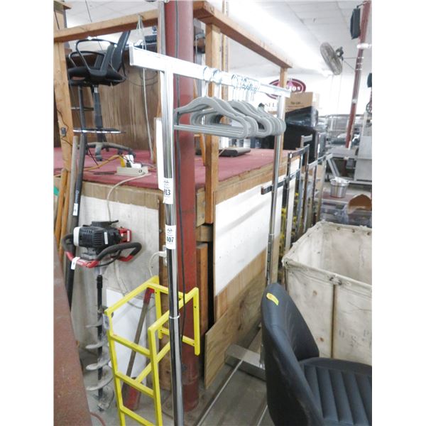 Chrome Clothing Merchandising Racks