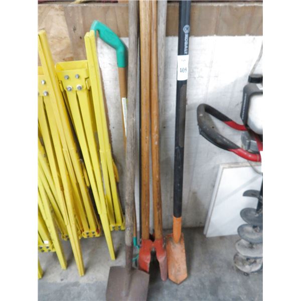 Shovels, Post Hole Digger, Garden Rake