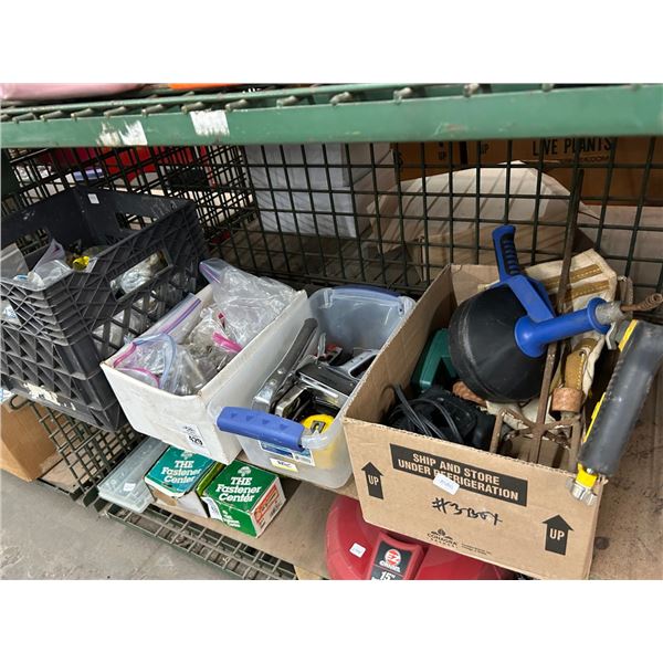 Bins w/Hand Tools, Hardware