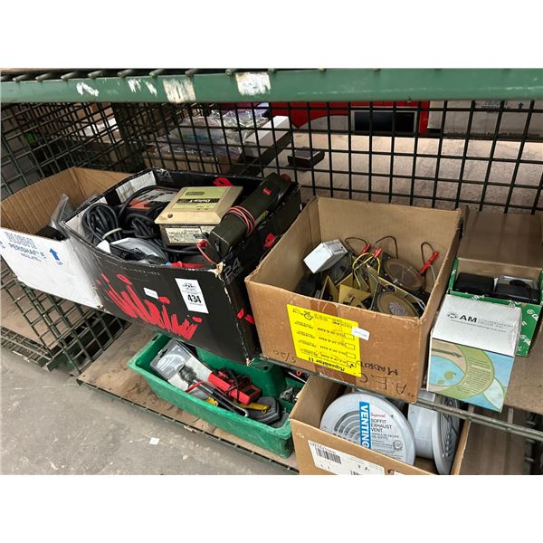 Tools, Asst. Electrical Hardware, Exhaust Vents - Bottom 2 Shelves