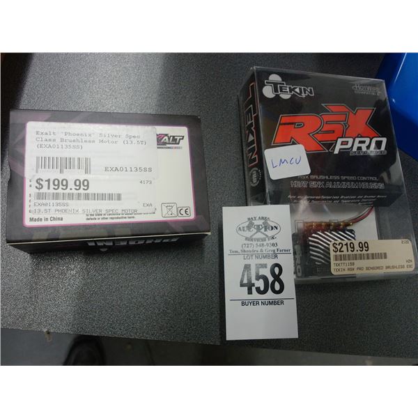 Tekin RSX Pro Brushless Speed Control Exalt Phoenix Brushless Motor