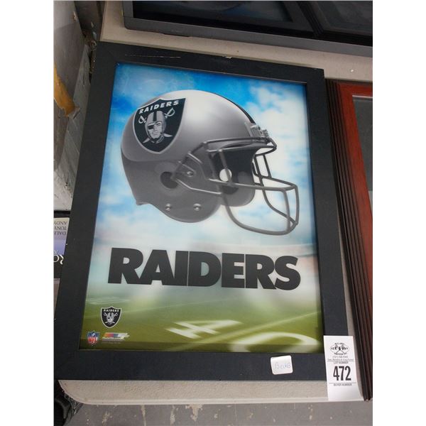 LA Raiders 3D Wall Art