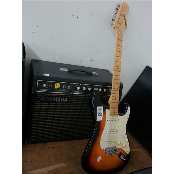 Fender Starcaster Electric Guitar w/Yamaha 50112 Amp