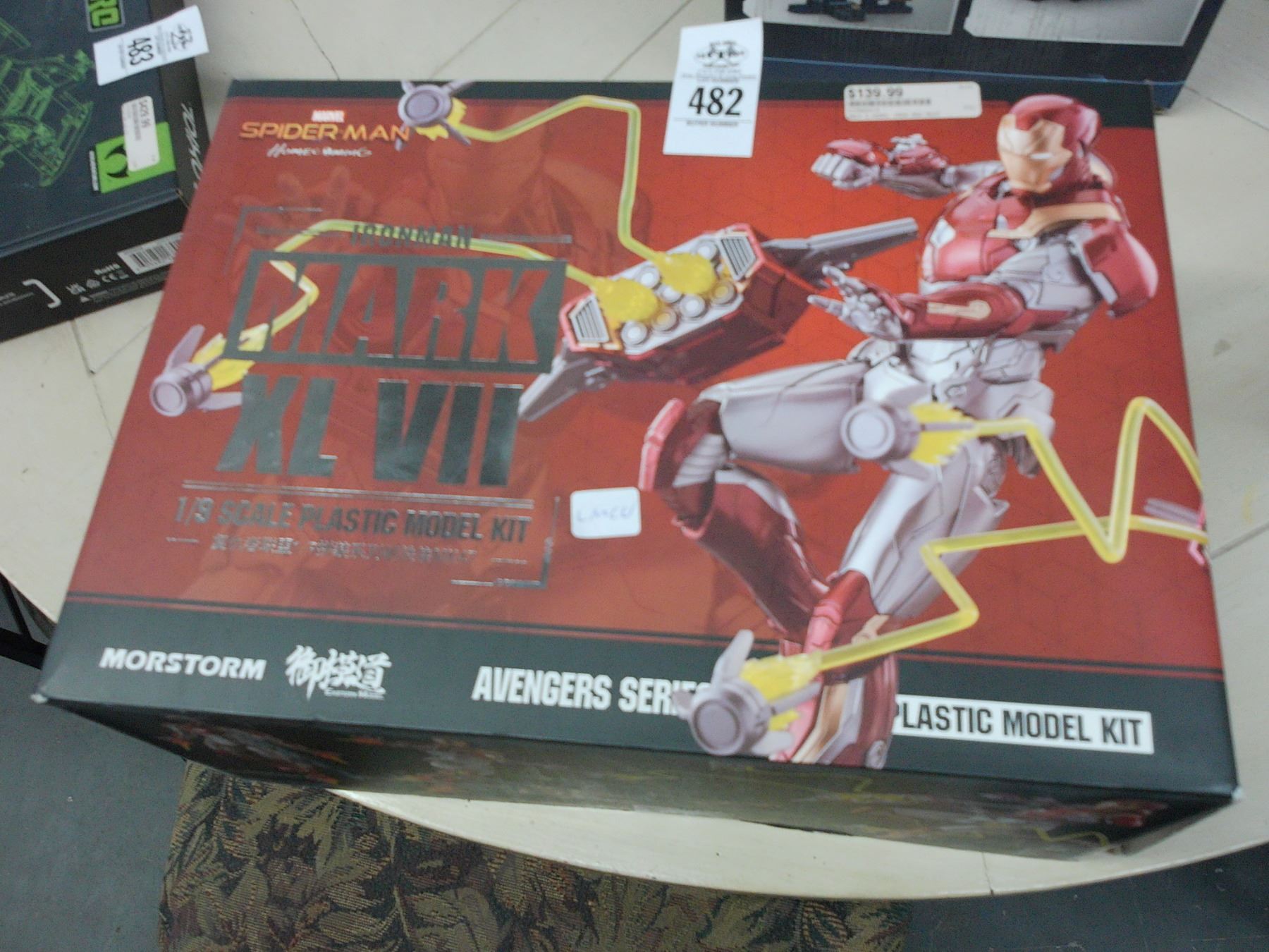 Marvel Spiderman Mark XLV11 Avengers Plastic Model Kit