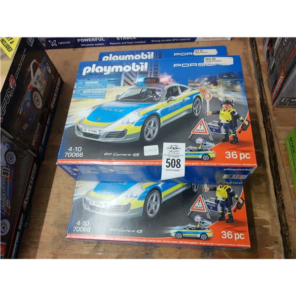 3-Playmobile Porche 911  36 Pc. Kit - 3 X $