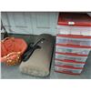 Image 1 : Lined Basket, Carry Pillow, 6 Drawer Bin w/Asst. Holiday Décor