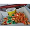 Image 7 : Lined Basket, Carry Pillow, 6 Drawer Bin w/Asst. Holiday Décor