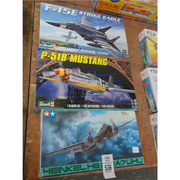 3-War Plane Models - 3 X $