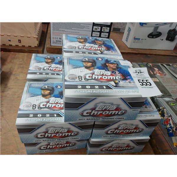 10-Topps Chrome Baseball Trading Card Sets - 10 X $
