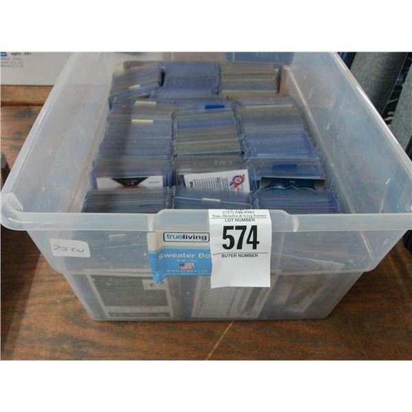 Bin w/Asst. Preserved Sports Trading Cards
