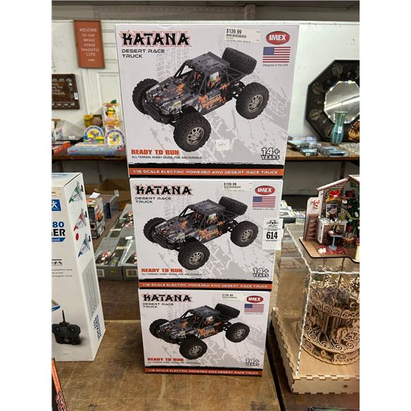 3-Hatana RC Desert Race Truck - 3 X $