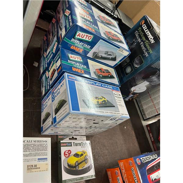 11-Die Cast Display Case/Turntable - 11 X $
