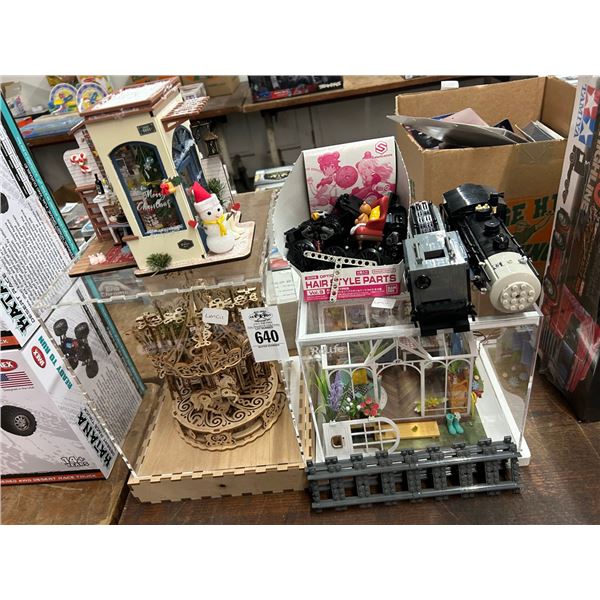 Christmas Décor, 3D Carousel, Doll House, Lego Train Accessories