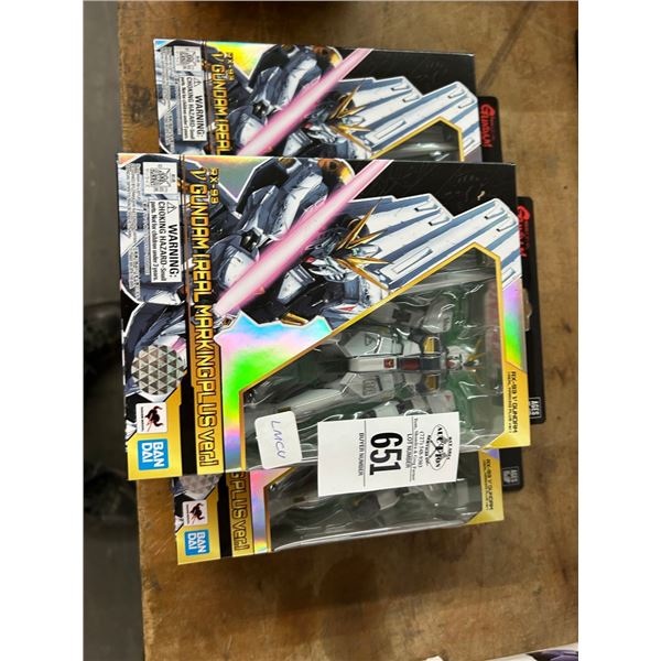 3-Gundom RX93 Figurine - 3 X $