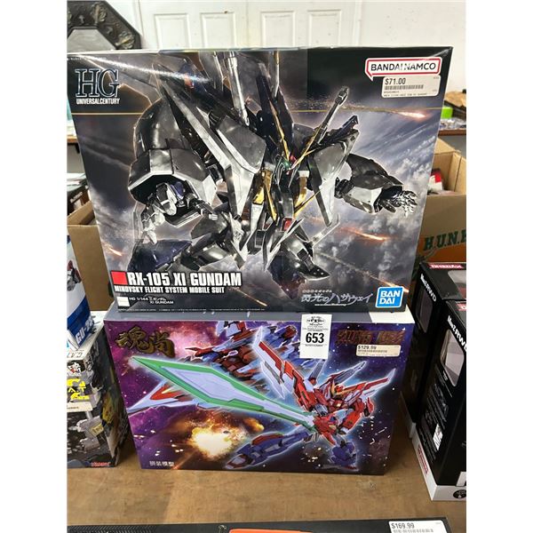 Flame Wing Blaze Fire Figurine w/Godom Flight System Mobile Suit