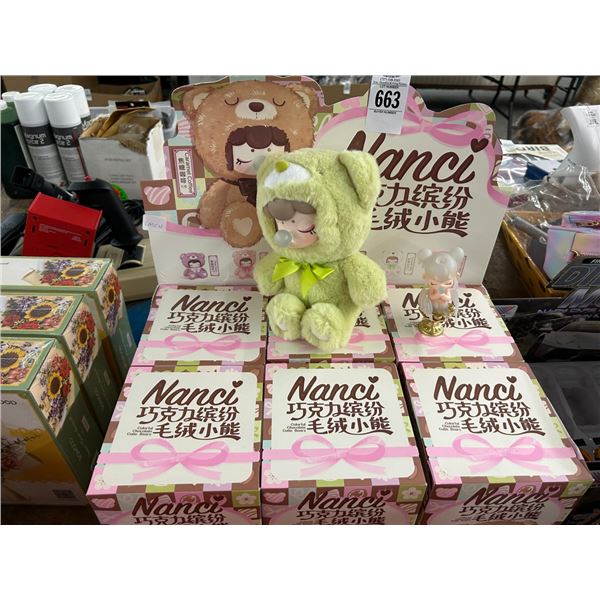 6-Nancy Colorful Chocolate QTBEAR - 6 X $