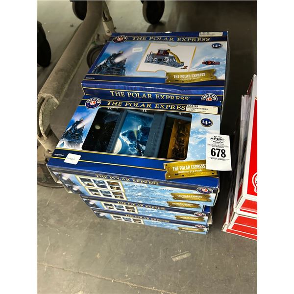 6-Lionel Polar Express Train Kit Accessories - 6 X $