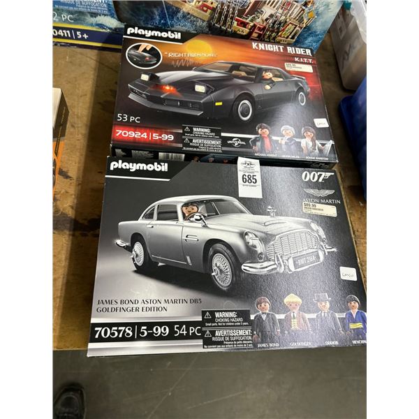 2-Playmobile Ashtin Martin Knight Rider Trans Am - 2 X $