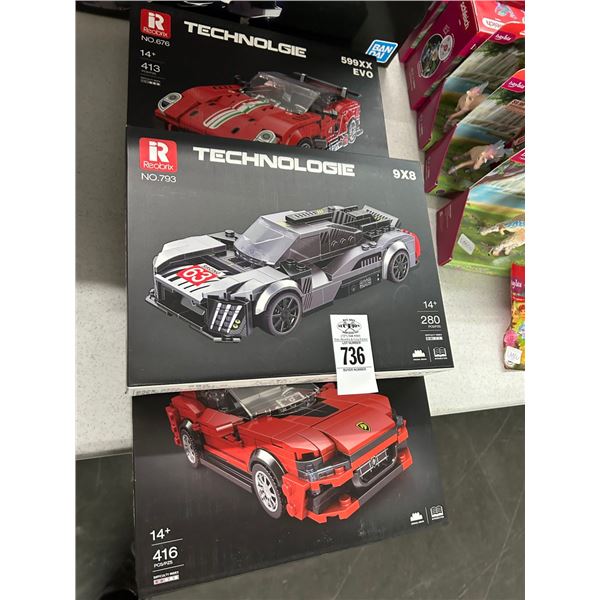 3-Reobrix Technology Car Model - 3 X $