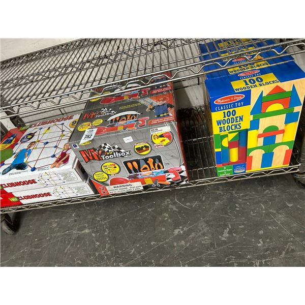 8-Child Activity Clubhouse/Toolbox, Wooden Blocks - 8 X $
