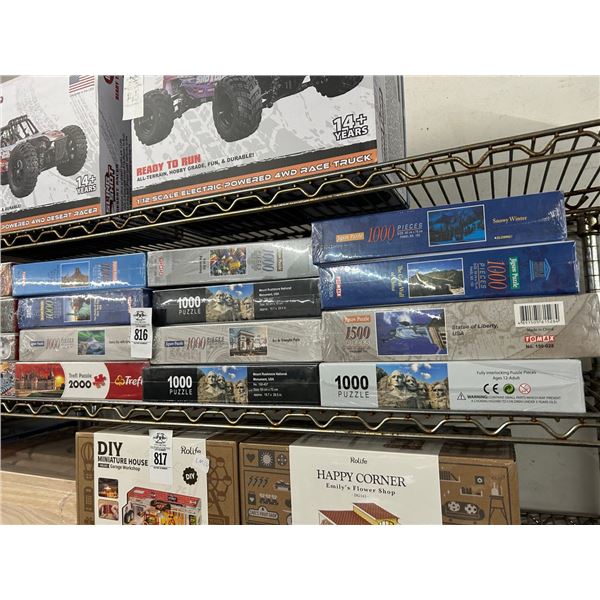 16-Asst. New Puzzles - 16 X $